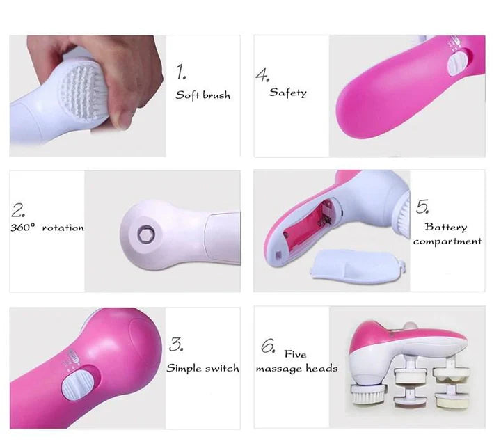 5-in-1 Beauty Care Massager / 5 in 1 Face Massager